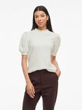 VILA VIRIK HIGH NECK SHORT SLEEVED TOP, Snow White, highres - 14112659_SnowWhite_003.jpg