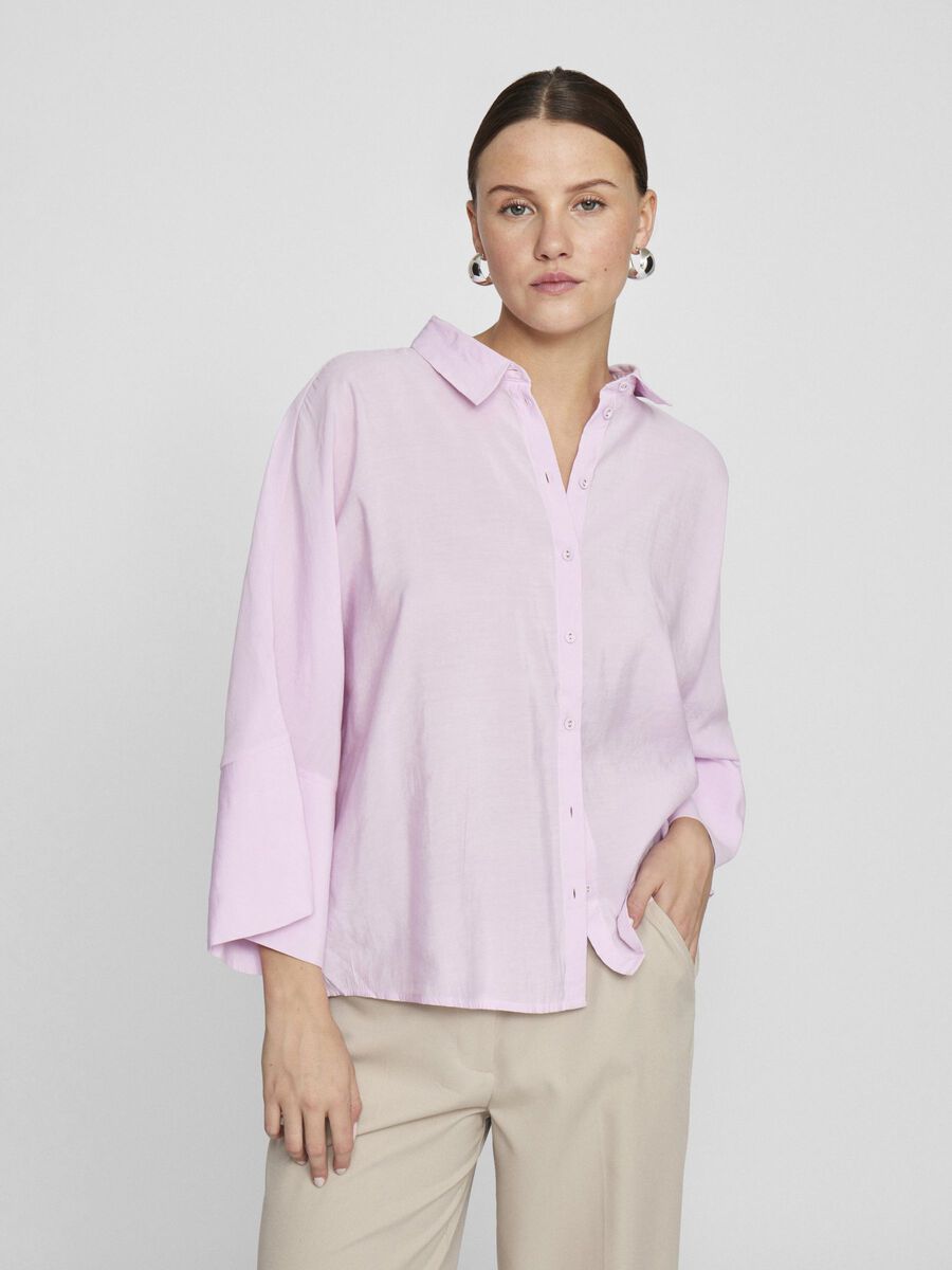 VILA 3/4 SLEEVED SHIRT, Winsome Orchid, highres - 14104513_WinsomeOrchid_003.jpg