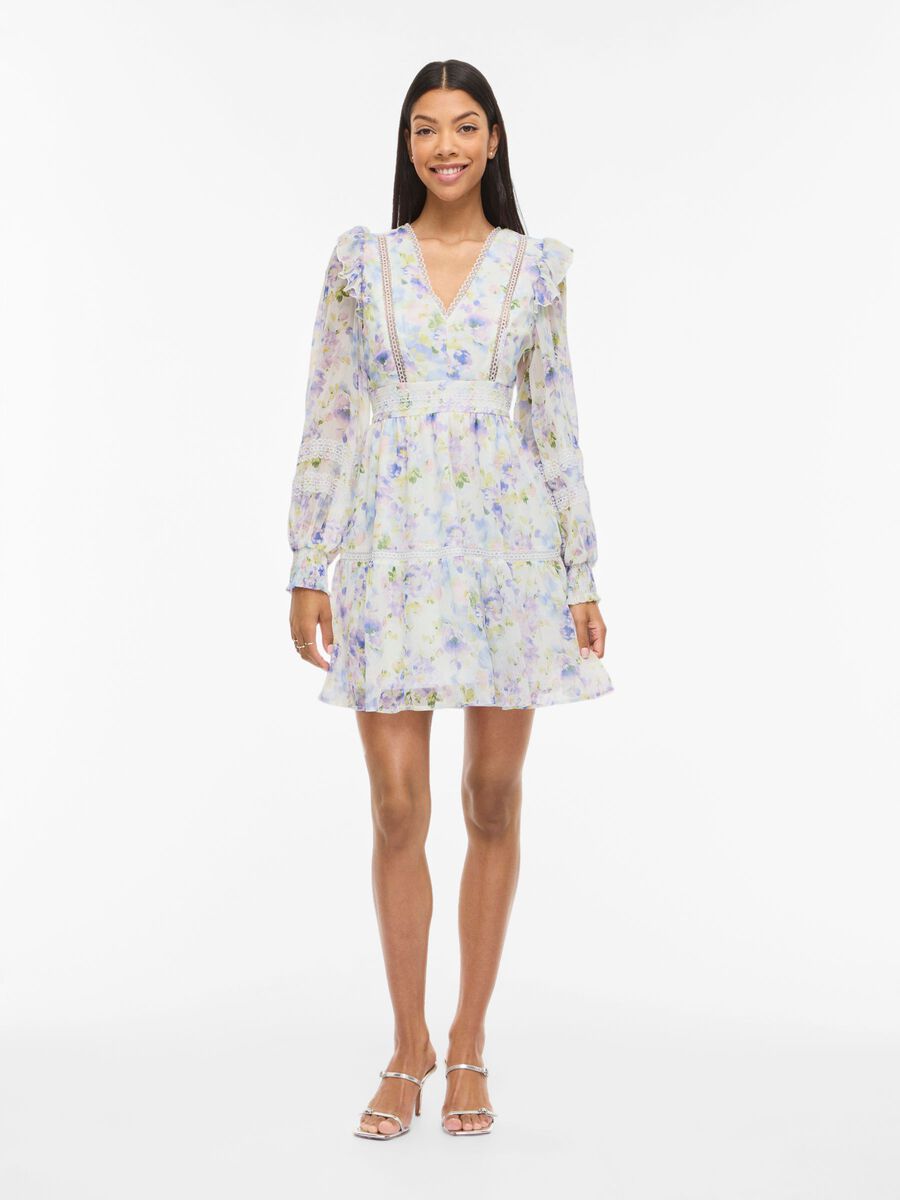Carousel image - LONG-SLEEVED SHORT DRESS, Cloud Dancer | 4