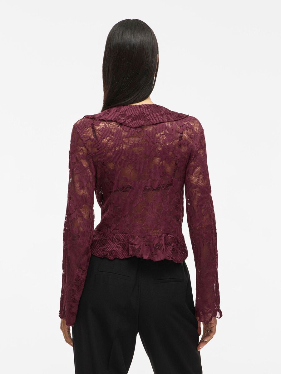 VILA VISADA LACE LONG SLEEVED TOP, Fig, highres - 14111649_Fig_004.jpg