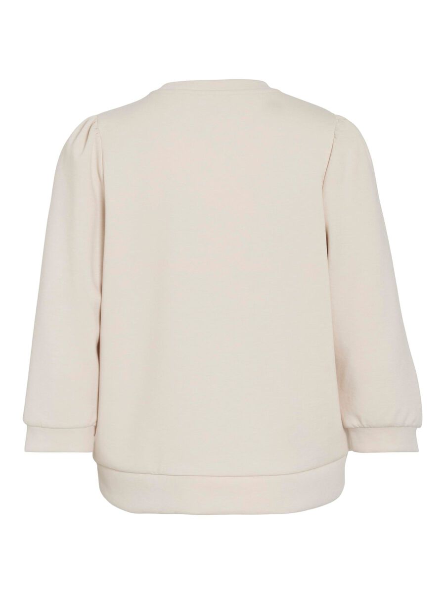 VILA VIREFLECT MANGAS 3/4 SUDADERA, Super Light Natural Melan, highres - 14112387_SuperLightNaturalMelan_002.jpg