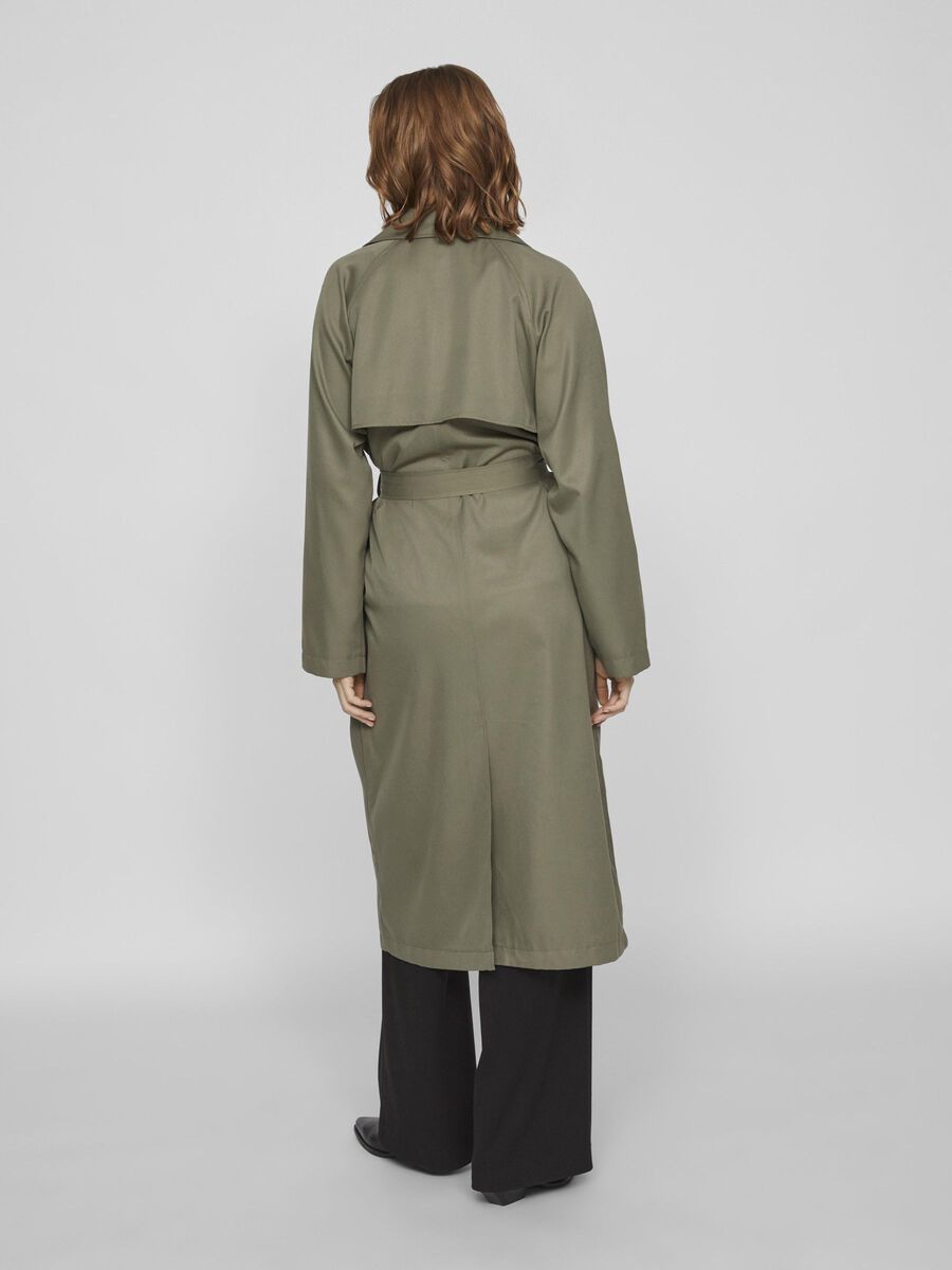 Vila LONG CLASSIC TRENCHCOAT, Dusty Olive, highres - 14092016_DustyOlive_004.jpg
