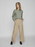 Vila CABLE KNITTED PULLOVER, Green Milieu, highres - 14080488_GreenMilieu_005.jpg