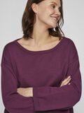 VILA LONG SLEEVED KNITTED PULLOVER, Burgundy, highres - 14109848_Burgundy_007.jpg