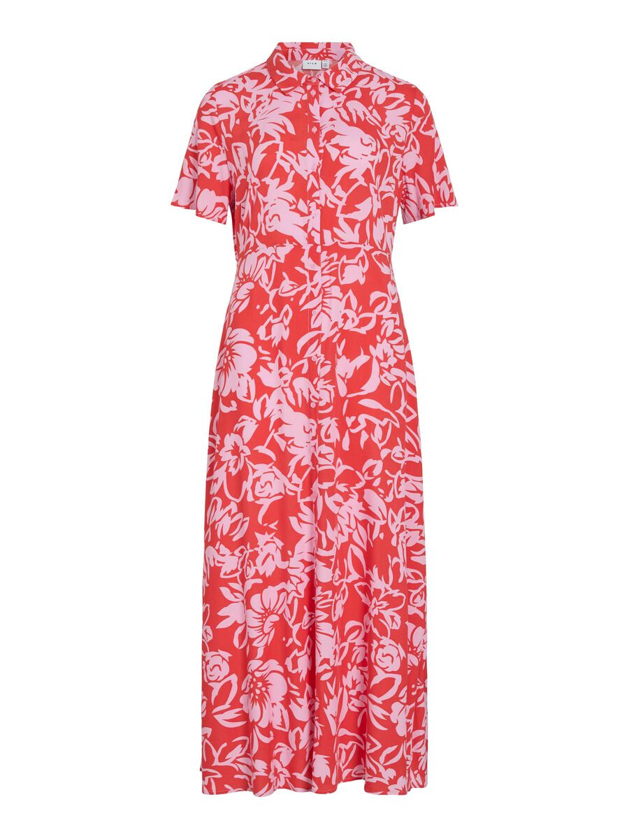 VILA LONGUE ROBE-CHEMISE, Poppy Red, highres - 14109513_PoppyRed_1252198_001.jpg