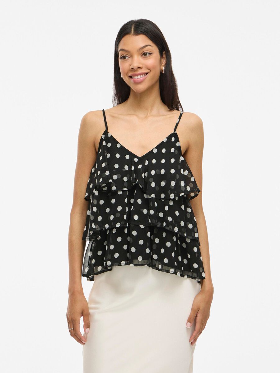 VILA VIHARLEY TIERED STRAP TOP, Black, highres - 14114577_Black_1259646_003.jpg
