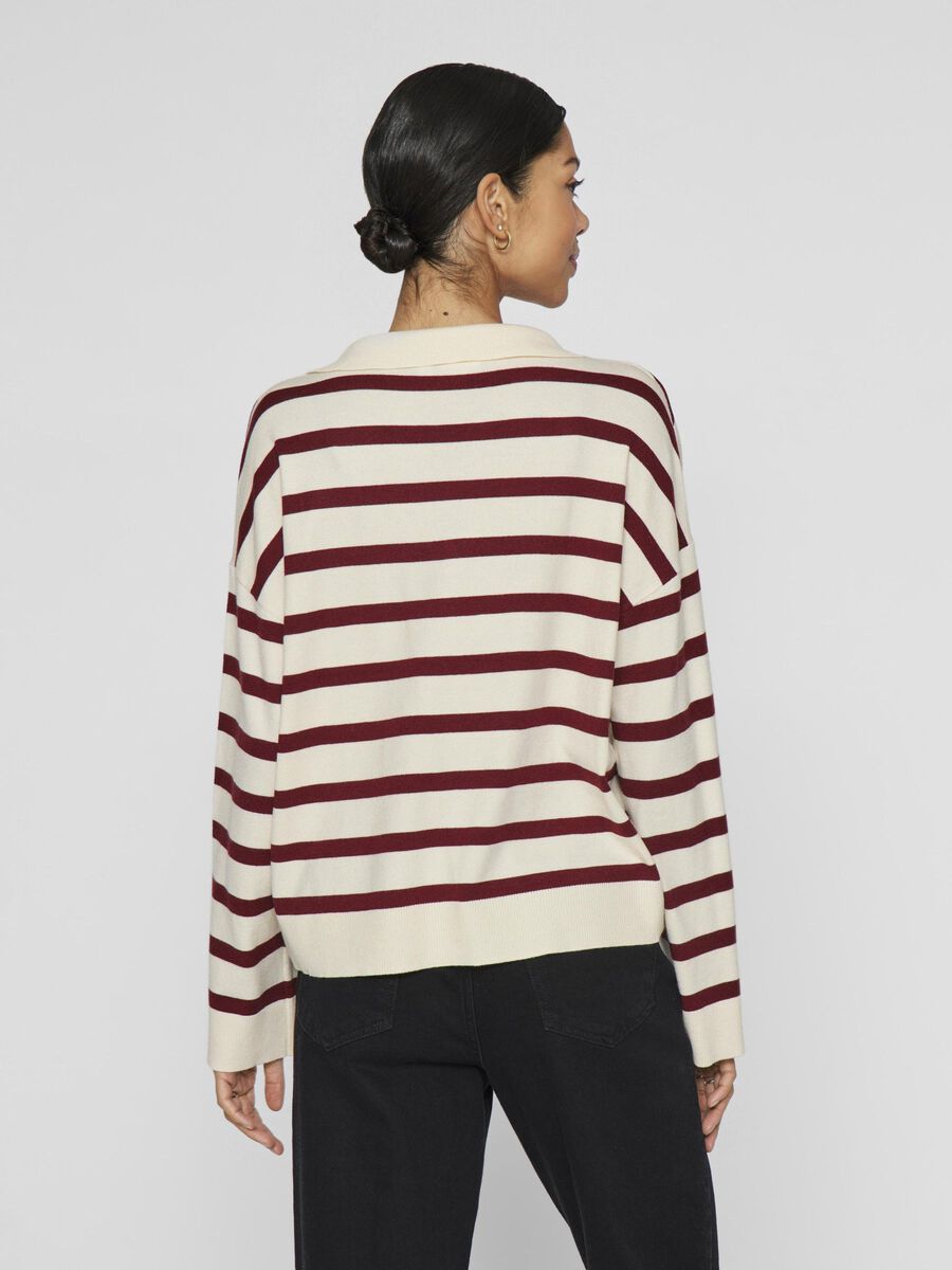 VILA A RIGHE PULLOVER A MAGLIA, Birch, highres - 14109795_Birch_1216141_004.jpg