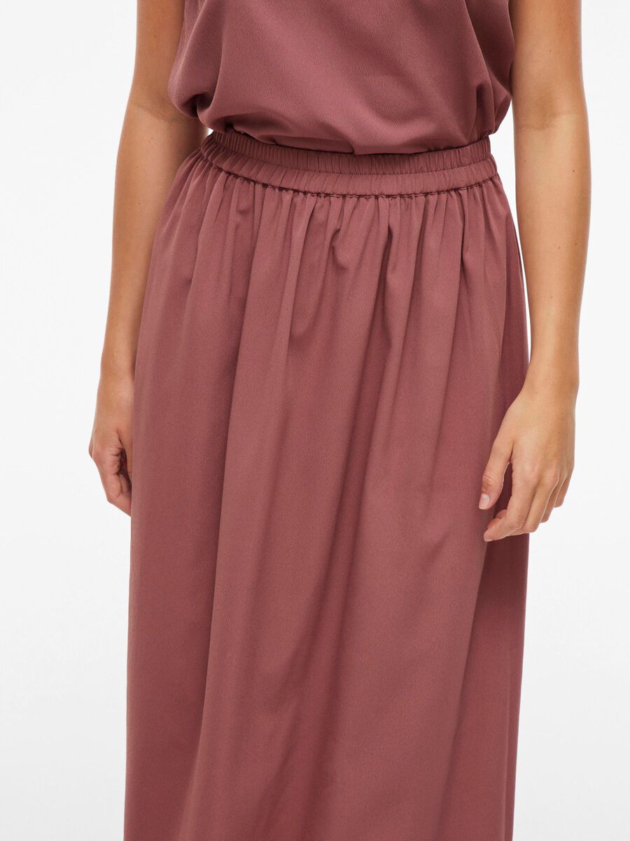 Carousel image - HIGH-WAIST MIDDELLANGE ROK, Rose Brown | 3