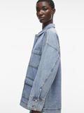 VILA BUTTONED DENIM JACKET, Light Blue Denim, highres - 14106268_LightBlueDenim_008.jpg