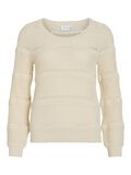 VILA ROUND NECK KNITTED PULLOVER, Birch, highres - 14104557_Birch_001.jpg