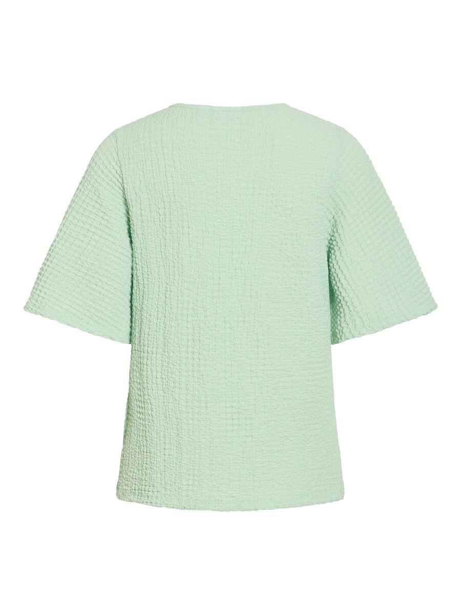 Carousel image - VIBOTTA ROUND NECK SHORT SLEEVED TOP, Smoke Green | 6