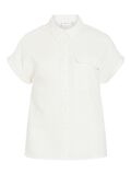 VILA VILANIA SHORT SLEEVED SHIRT, Snow White, highres - 14105430_SnowWhite_001.jpg