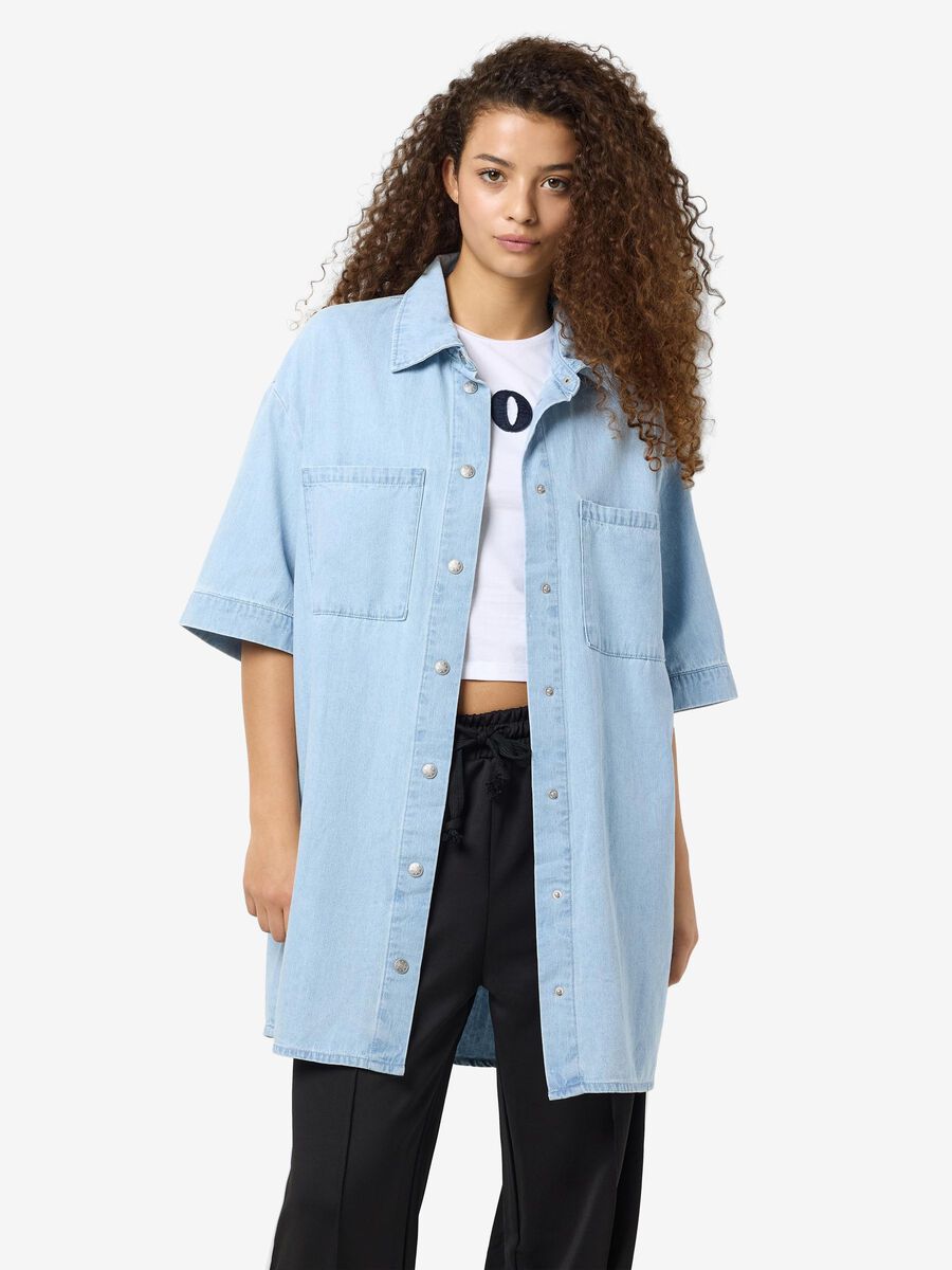 Noisy May OVERSIZED DENIM SHIRT, Light Blue Denim, highres - 27034954_LightBlueDenim_003.jpg