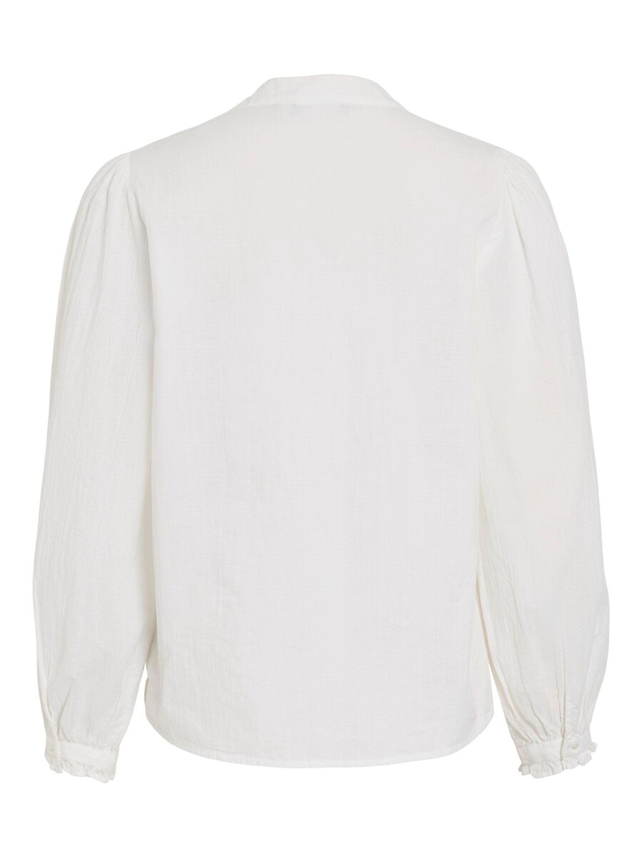 VILA V-NECK LONG SLEEVED BLOUSE, Cloud Dancer, highres - 14105205_CloudDancer_002.jpg