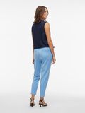 VILA VIVARONE SLIM FIT HIGH WAISTED TROUSERS, Blissful Blue, highres - 14087406_BlissfulBlue_004.jpg