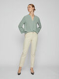 Vila V-NECK 3/4 SLEEVED BLOUSE, Green Milieu, highres - 14083585_GreenMilieu_005.jpg