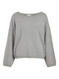 VILA PITKÄHIHAINEN NEULEPAITA, Light Grey Melange, highres - 14109848_LightGreyMelange_001.jpg
