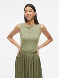 VILA BÅDUDSKÆRING TOP UDEN ÆRMER, Oil Green, highres - 14109693_OilGreen_003.jpg