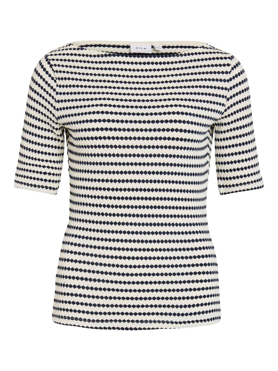 Carousel image - VILOPES DECOTE BARCO TOP DE MANGA CURTA, Birch | 5