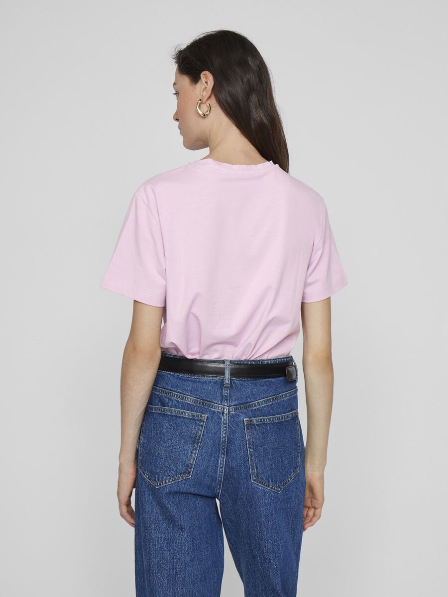 VILA VINORA ROUND NECK T-SHIRT, Winsome Orchid, highres - 14103448_WinsomeOrchid_004.jpg