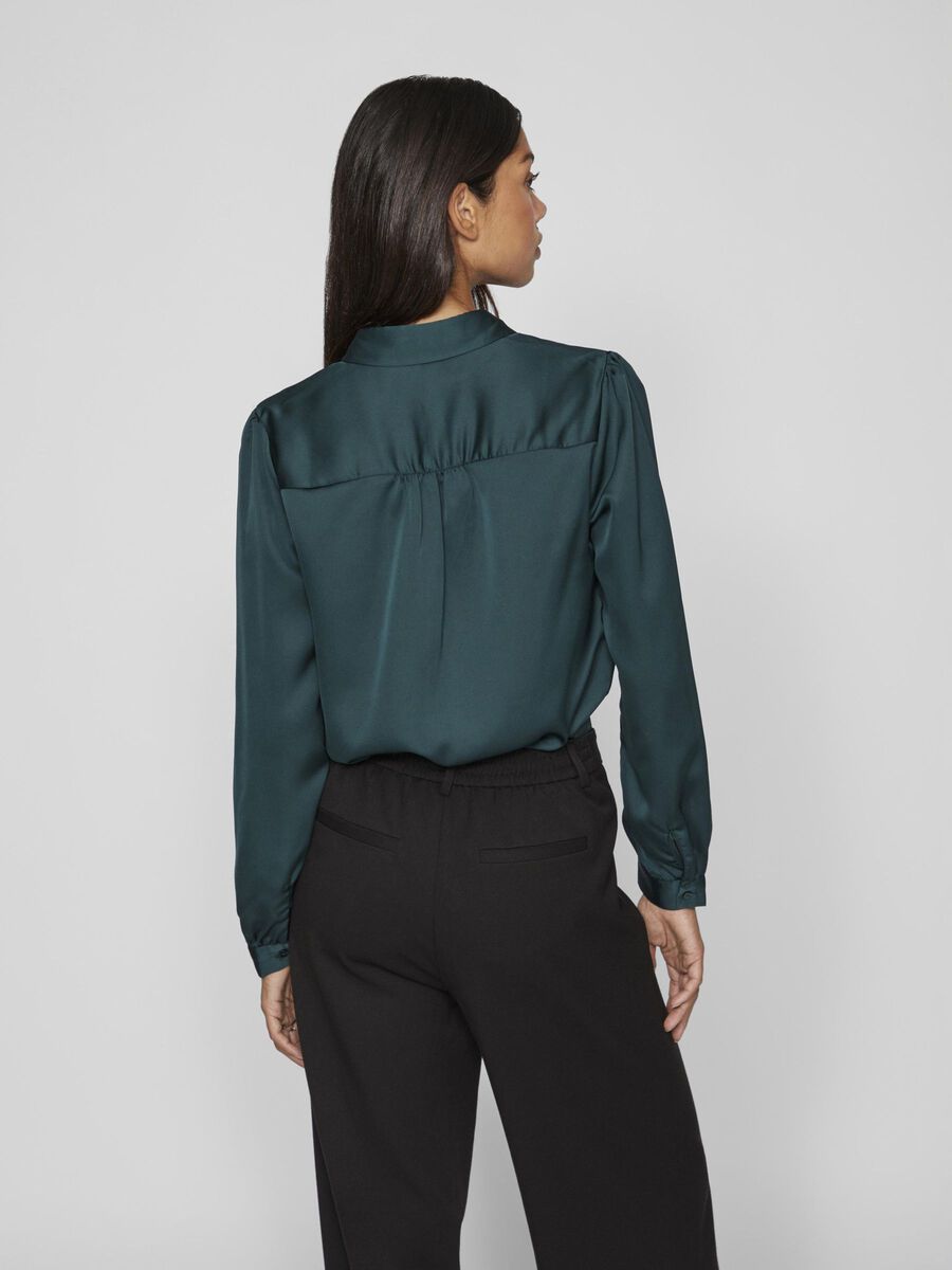 VILA VIELLETTE LONG SLEEVED SHIRT, Ponderosa Pine, highres - 14063320_PonderosaPine_004.jpg
