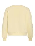 Product image thumbnail - VISIFFI RUNDHALS LANG&Auml;RMELIGES SWEATSHIRT, Pastel Yellow | 7