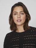 Vila ROUND NECK KNITTED PULLOVER, Black, highres - 14092276_Black_006.jpg