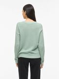 Product image thumbnail - VIDALO RUND UDSK&AElig;RING STRIKKET CARDIGAN, Blue Surf | 2
