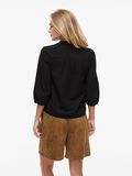 VILA VIPETRA SPLIT NECK TOP CON MANICHE A 3/4, Black Beauty, highres - 14110055_BlackBeauty_004.jpg