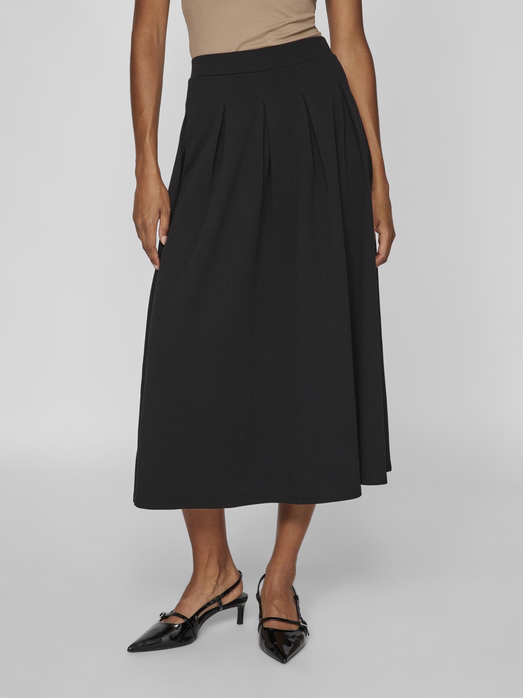Black high waisted midi skirt shop