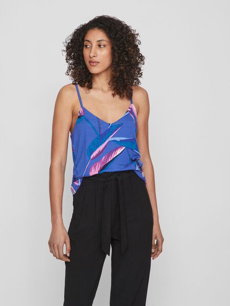 Vila V-NECK CAMI, Mazarine Blue, highres - 14087231_MazarineBlue_1058193_003.jpg