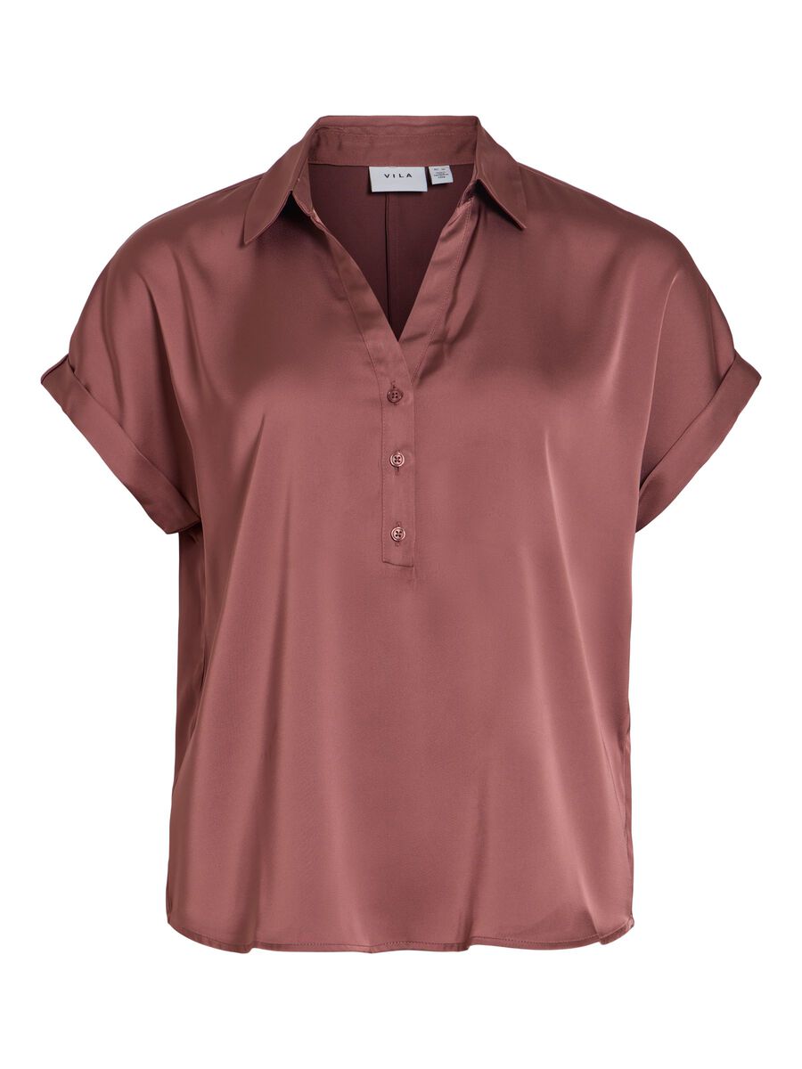 Product carousel image - VIENNA SHORT SLEEVED SHIRT, Rose Brown | 2