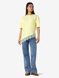 Product image thumbnail - SPITZENVERZIERTER T-SHIRT, French Vanilla | 2
