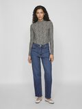 VILA VIKELLY HIGH-WAIST STRAIGHT FIT JEANS, Medium Blue Denim, highres - 14084730_MediumBlueDenim_1109295_005.jpg