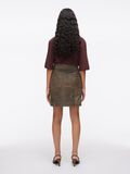 VILA HIGH-WAIST LEREN MINIROK, Petrified Oak, highres - 14107820_PetrifiedOak_004.jpg