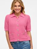 VILA VIGEORGIE SHORT SLEEVED KNITTED CARDIGAN, Sangria Sunset, highres - 14108101_SangriaSunset_006.jpg