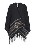 VILA PATTERNED FRINGE PONCHO, Black, highres - 14077018_Black_1163513_001.jpg