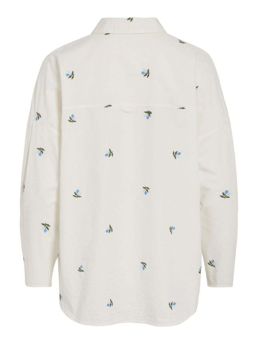 Product carousel image - VIAILA EMBROIDERED LONG SLEEVED SHIRT, Cloud Dancer | 2