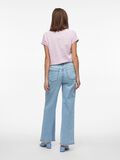 VILA HIGH WAIST WIDE FIT JEANS, Light Blue Denim, highres - 14103164_LightBlueDenim_004.jpg