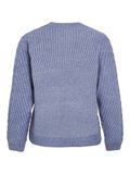 VILA RONDE HALS GEBREIDE TRUI, Bijou Blue, highres - 14100111_BijouBlue_002.jpg