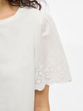 VILA VICELIANA ROUND NECK SHORT SLEEVED TOP, Snow White, highres - 14106095_SnowWhite_006.jpg