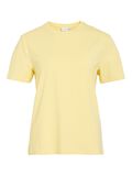 VILA VINORA ROUND NECK T-SHIRT, Pale Banana, highres - 14103448_PaleBanana_001.jpg
