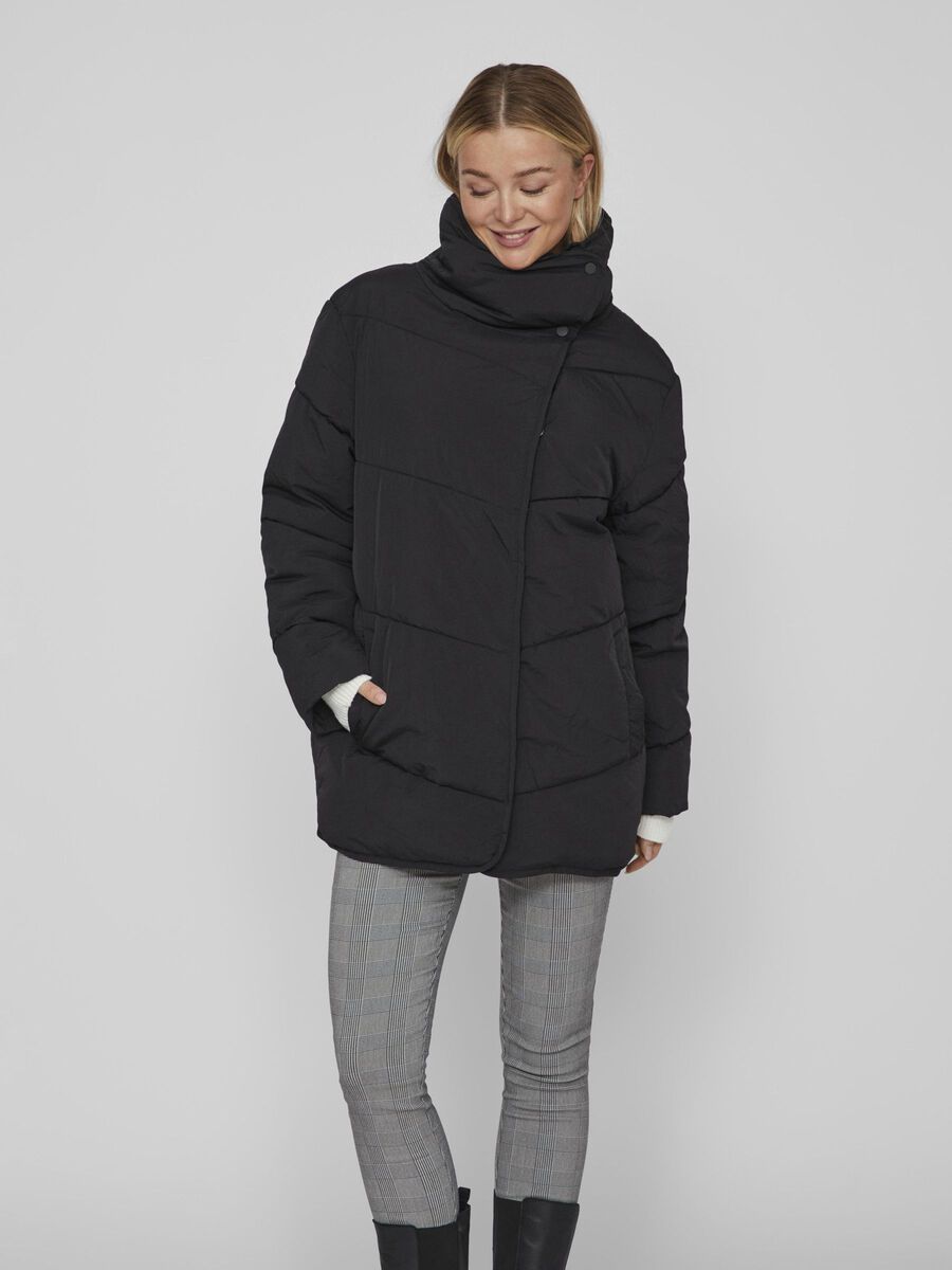 Vila QUILTED COAT, Black, highres - 14075117_Black_003.jpg