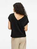 VILA V-NECK CAP SLEEVE TOP, Black Beauty, highres - 14105378_BlackBeauty_004.jpg