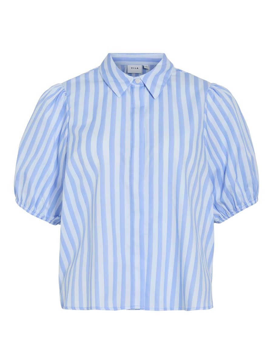 VILA VIASTANA SHORT SLEEVED SHIRT, Kentucky Blue, highres - 14111101_KentuckyBlue_1228818_001.jpg