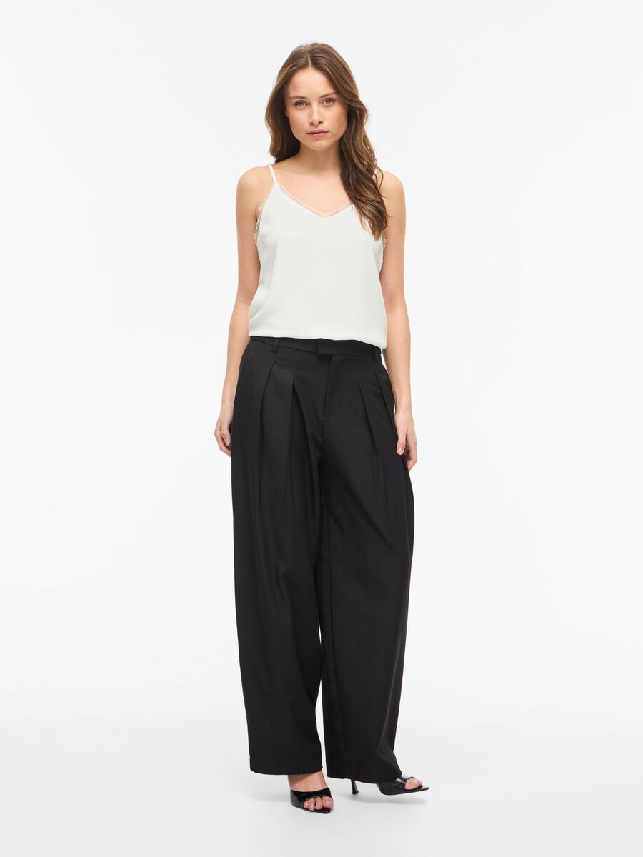Carousel image - VIZUKU V-NECK STRAP TOP, Snow White | 4