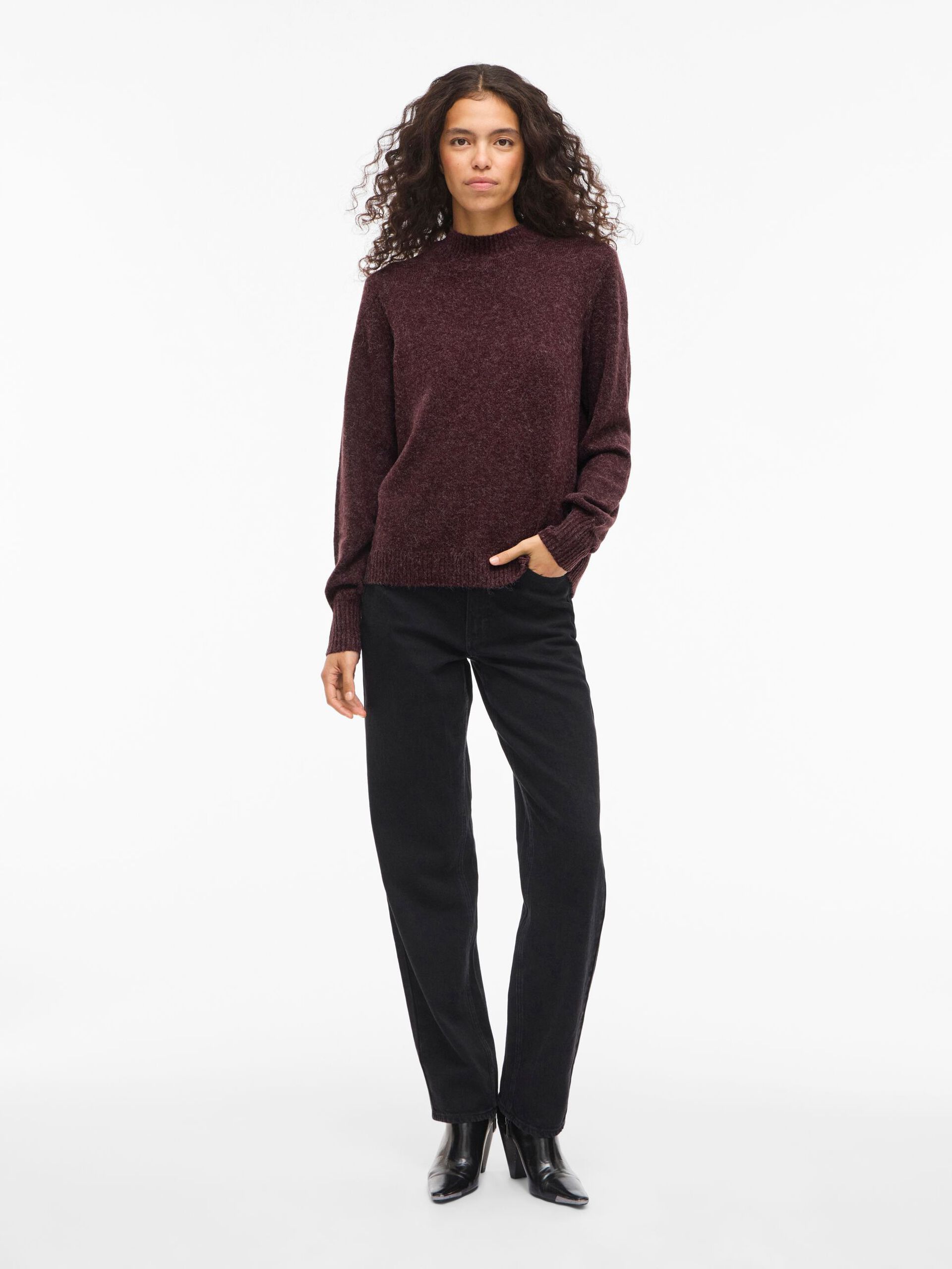 Carousel image - VIHANNA HIGH NECK KNITTED PULLOVER, Fig | 4