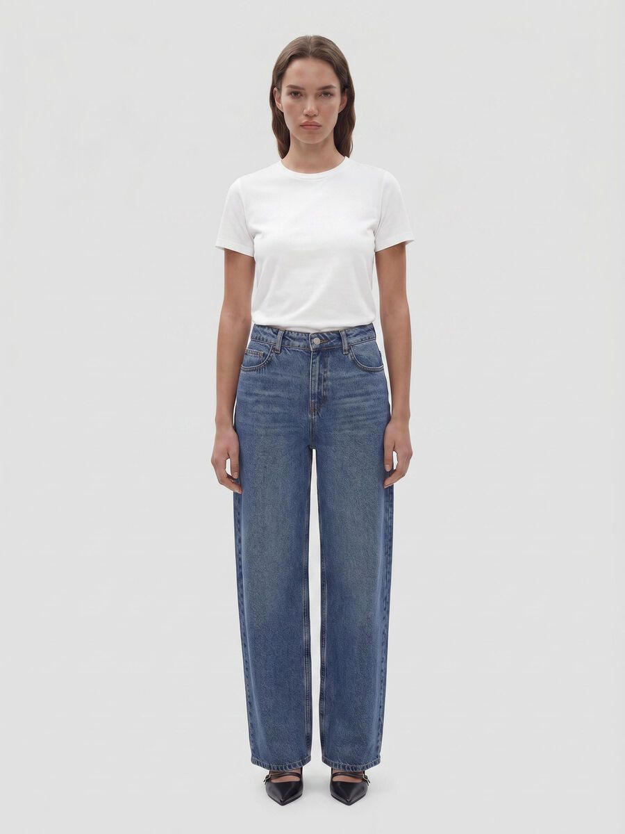 Product carousel image - NMALEXA JEAN LOOSE FIT, Medium Blue Denim | 2