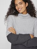VILA STYLE COLOR BLOCK PULL EN MAILLE, Light Grey Melange, highres - 14084235_LightGreyMelange_1141467_006.jpg