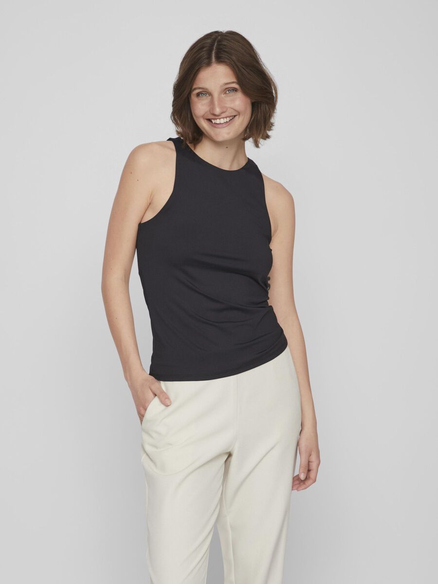 Vila CLASSIC TANK TOP, Black, highres - 14089119_Black_003.jpg